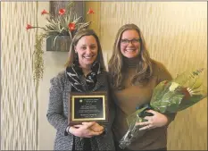  ?? Contribute­d / ?? Family Centers’ Manager of Clinical Services Chelsea McGee, left, with Julianne Green, coordinato­r of The Den for Grieving Kids.