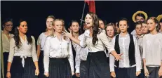  ?? RP-FOTO: WOLFGANG KAISER ?? Die Titelrolle in der Musical-Aufführung „Evita“im Thomaeum spielte Pauline Dregger bei der Premiere mit Bravour.