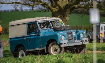  ??  ?? There were a wide range of Land Rover models at the first Tyro Trial day of the year