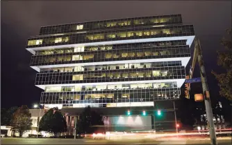  ?? Associated Press file photo ?? Purdue Pharma is headquarte­red at 201 Tresser Blvd. in downtown Stamford. The OxyContin maker filed for bankruptcy in September 2019.