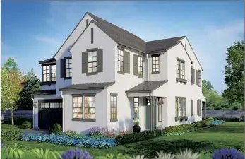  ??  ?? Beautiful two-story homes at Oak Park coming in fall 2021.