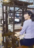  ??  ?? Toyota’s wooden hand loom: In 1890, Sakichi Toyoda invented a loom that could be easily operated with one hand.