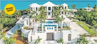  ??  ?? A PLACE both expensive and super luxurious is Triton Luxury Villa in Turks and Caicos.