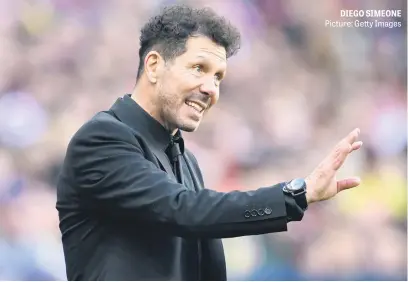  ?? ?? DIEGO SIMEONE Picture: Getty Images