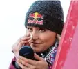  ?? Foto: dpa ?? Die Skirennfah­rerin Lindsey Vonn plant den großen Coup in Sachen Selbstdar stellung.