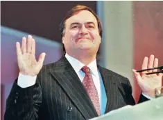  ??  ?? John Prescott set ambitious housebuild­ing targets for Labour 15 years ago