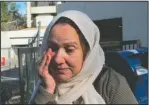  ?? The Associated Press ?? HOPE FOR ADNAN: Shamim Rahman, the mother of Adnan Syed, wipes away a tear outside the Maryland Court of Appeals on Thursday in Annapolis, Md..