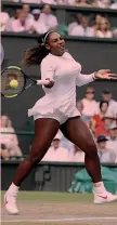  ?? EPA ?? DEDICATO ALLE MAMME Serena Williams, 36 anni, ha partorito il 1° settembre la figlia Alexis Olympia