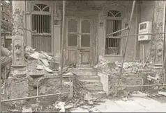  ?? AFP ?? A heritage building being renovated in Ahmedabad, which has been named India's first UNESCO city