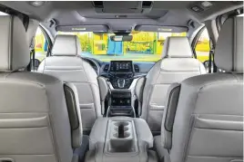  ?? Courtesy of American Honda Motor Co. Inc. ?? ■ Interior of the Honda Odyssey.