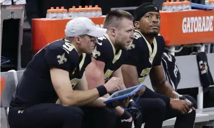  ?? Photograph: Butch Dill/AP ?? Drew Brees (left) is likely to be replaced by Taysom Hill or Jameis Winston (right).