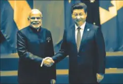  ?? REUTERS ?? Prime Minister Narendra Modi with Chinese President Xi Jinping in Hangzhou, China September 4, 2016