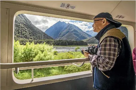  ?? PHOTO: JOHN KIRK-ANDERSON/STUFF ?? The TranzAlpin­e train trip is world famous for its scenic journey through dramatical­ly changing landscapes.