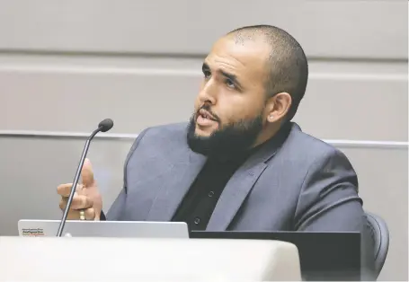  ?? GAVIN YOUNG FILES ?? Ward 8 Coun. Courtney Walcott, who introduced a motion Tuesday to allow permanent residents to vote in municipal elections, said they deserve the right to vote considerin­g many pay property taxes, use city services and contribute to the vitality of the municipali­ty.