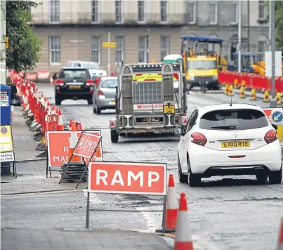  ?? Picture: Kris Miller. ?? More roadworks in the city centre will cause delays for Perth commuters.