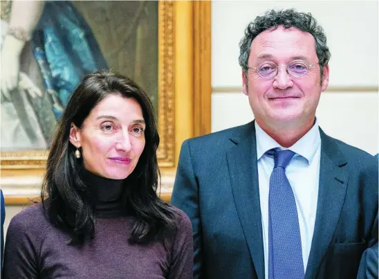  ?? EUROPA PRESS ?? El fiscal general del Estado, Álvaro García Ortiz, con la ministra de Justicia, Pilar Llop, en la Fiscalía ayer