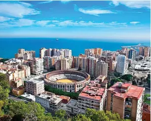  ?? ?? Vista aérea de la ciudad de Málaga.