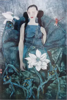  ??  ?? 杨金卯 / 阿莲138cm×70cm 1998年