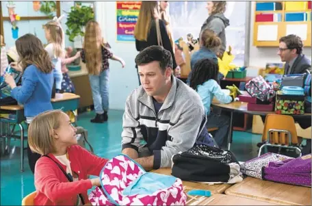  ?? Mitch Haaseth ABC ?? “SINGLE PARENTS” stars Taran Killam as devoted dad Will Cooper, who’s focused on raising his daughter, Sophie (Marlow Barkley).