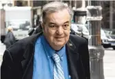  ?? SUN-TIMES FILE ?? Former Crestwood Mayor Lou Presta walks into the Dirksen Federal Courthouse in April.