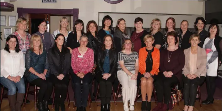  ??  ?? Coláiste Bríde leaving cert class of ‘86 reunion in the Bailey.