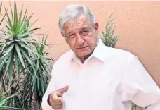  ??  ?? El presidente nacional de Morena, Andrés Manuel López Obrador, afirmó en Coahuila que el anuncio de PAN y PRD es “sólo una simulación”.