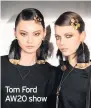  ??  ?? Tom Ford AW20 show