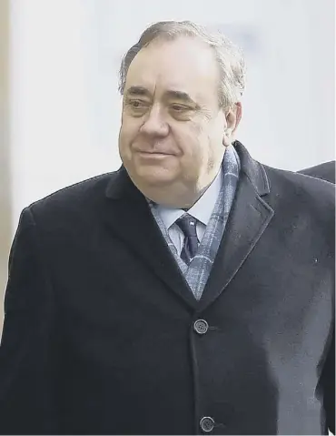  ??  ?? 0 The Scottish Parliament­ary Corporate Body has voted on publishing Alex Salmond’s evidence