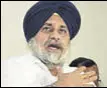  ??  ?? SAD president Sukhbir Badal