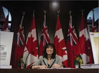  ?? CANADIAN PRESS FILE PHOTO ?? Ontario Auditor General Bonnie Lysyk says the Ontario government is obscuring the real financial impact of cuts to power bills.