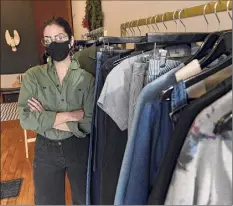  ??  ?? Danielle Ribner is seen in her store Loup on Warren St. on Wednesday in Hudson. (Lori Van Buren/times Union) .