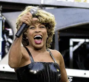  ?? PHOTO: REUTERS ?? A league star . . . Tina Turner performing at the 1993 rugby league grand final at the Sydney football stadium.