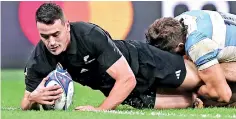  ?? ?? New Zealand's right wing Will Jordan scored a hat-trick against Argentina - AFP