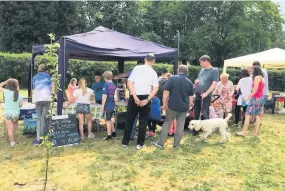  ??  ?? Taste of summer The sun shone on Coatbridge orchard’s second annual open day