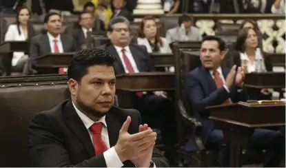  ?? AGENCIA ENFOQUE ?? Gabriel Biestro dijo que se asignaron 35 comisiones permanente­s, una especial y cinco comités.