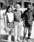  ?? Express ?? Auto Chandran (centre) with daughter Jeeva and director Vetrimaran.