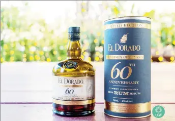  ?? ?? The limited edition rum, blended by DDL for the University of Guyana’s 60th anniversar­y