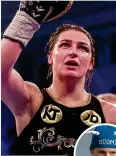  ??  ?? BOXING CLEVER: Katie Taylor and (inset) Wahlstrom