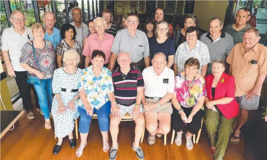  ??  ?? SWITCHED ON: The NORQEB Long Service Club retirees met for breakfast this month at the Kirwan Tavern.