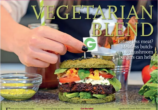  ?? Photo: VCG ?? A burger made from gluten-free brioche bun and a beet, quinoa and mushroom patty by online marketplac­e Groupon and chef Libby Limon