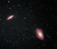  ?? David Cater/Star-Gazing ?? Pictured are galaxies M81 and M82 near the Big Dipper.