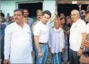  ?? HT ?? Sachin Tendulkar in Badagaon area of Barabanki on Wednesday.