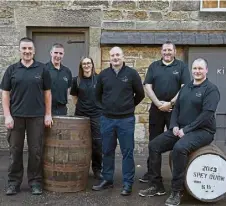  ?? ?? The team at Speyburn Distillery.