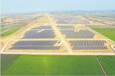  ??  ?? B.Grimm’s Yanhee Solar Power project in Nakhon Pathom province.