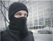  ?? JOHN WOODS / CP FILES ?? Photograph­ers had captured Aaron Driver wearing his North Face balaclava when he was leaving a Winnipeg court.