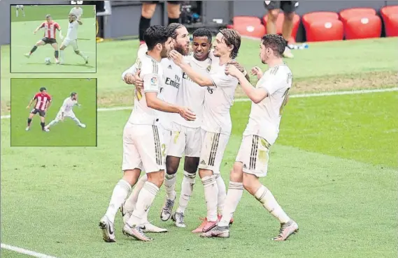  ?? FOTO: GETTY ?? El Real Madrid ganó al Athletic gracias a un penalti sobre Marcelo que Sergio Ramos transformó en el 0-1 que fue definitivo