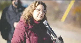  ?? BRANDON HARDER FILES ?? `I've worked in Regina here since 2007. This is the first time that I've seen this level of willingnes­s and care,' says Erica Beaudin, executive director of Regina Treaty Status Indian Services.