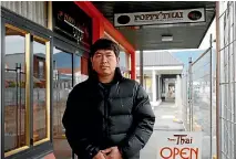  ?? CHERIE SIVIGNON/NELSON MAIL ?? Poppy Thai owner Pobsak Srithong says business has picked up as more people make the effort to get to his Queen St restaurant.