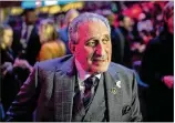  ?? BRANDEN CAMP / SPECIAL TO THE AJC ?? Falcons owner Arthur Blank participat­es in Super Bowl Opening Night at State Farm Arena on Monday.