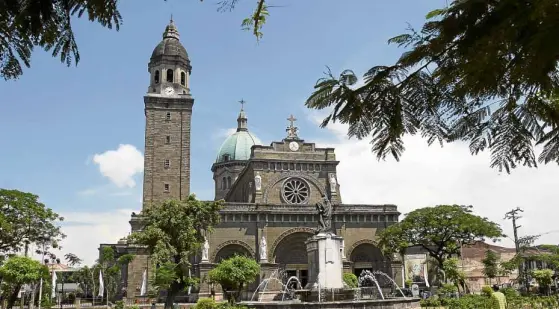  ??  ?? ICONIC The Manila Cathedral captures the history and character of the Filipino people, according to Cardinal Luis Antonio Tagle.